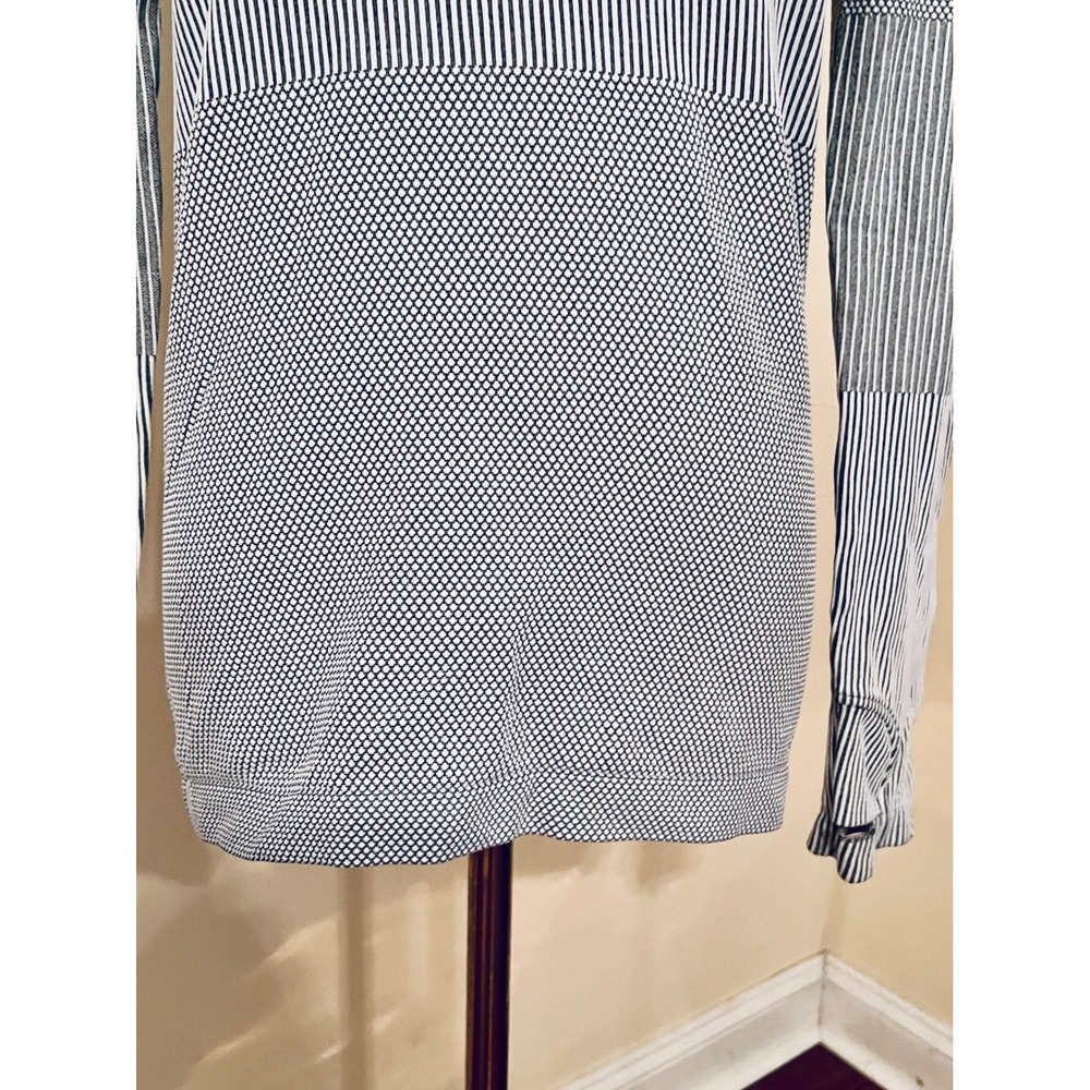 Athleta Flurry Base Layer Turtleneck Striped Seamless Long Sleeve Top‎ Small - Picture 6 of 7